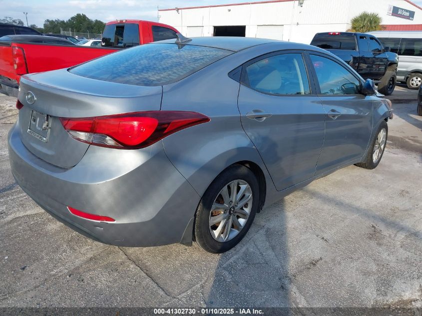 VIN KMHDH4AE4FU351194 2015 HYUNDAI ELANTRA no.4