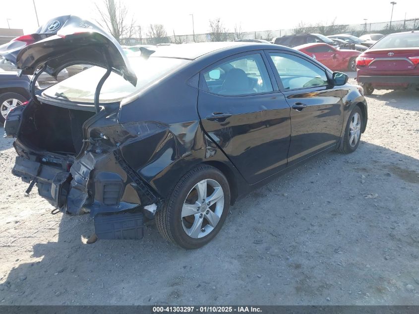 VIN 5NPDH4AEODH211333 2013 Hyundai Elantra, Gls no.4