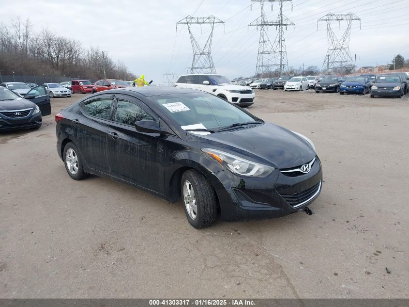 VIN 5NPDH4AE8EH537351 2014 Hyundai Elantra, SE no.1