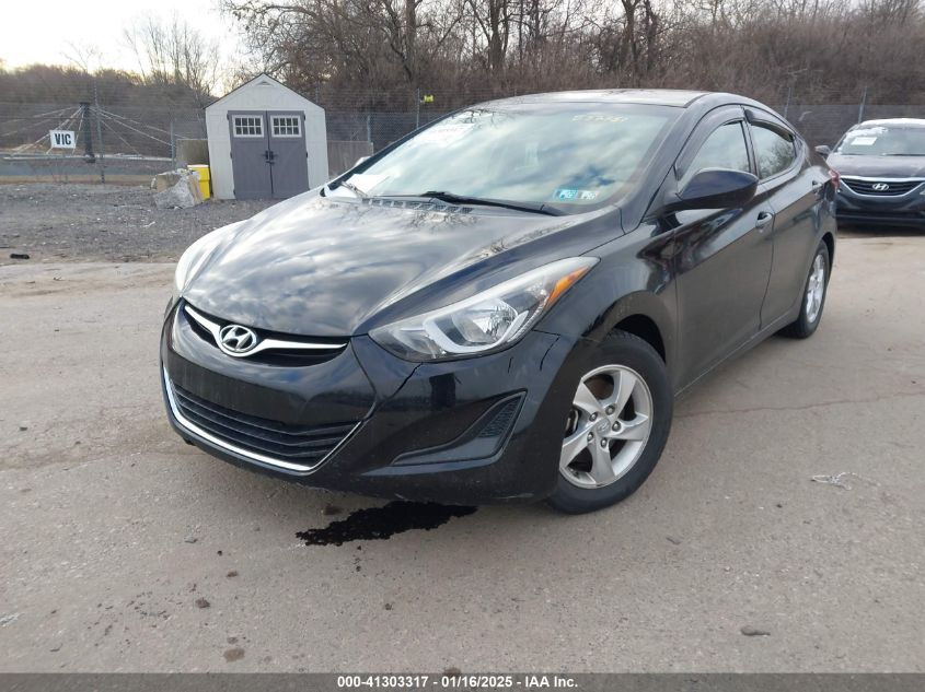 VIN 5NPDH4AE8EH537351 2014 Hyundai Elantra, SE no.6