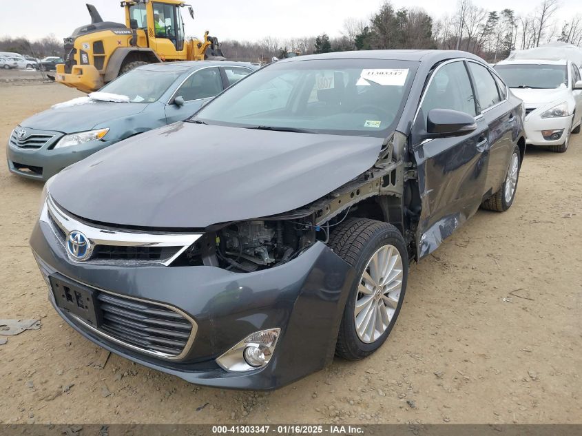 VIN 4T1BD1EB6DU013777 2013 Toyota Avalon, Hybrid Li... no.2