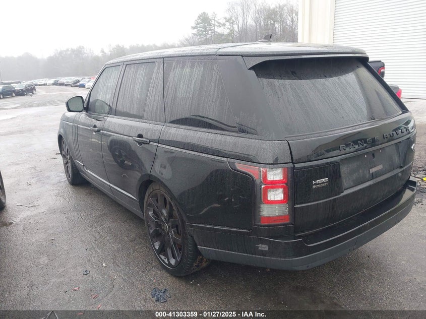 Vin: salgs2vf2ga257045, lot: 41793771, land rover range rover 3.0l v6 supercharged hse 20163