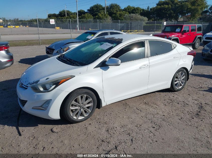 VIN 5NPDH4AE2FH576017 2015 HYUNDAI ELANTRA no.2