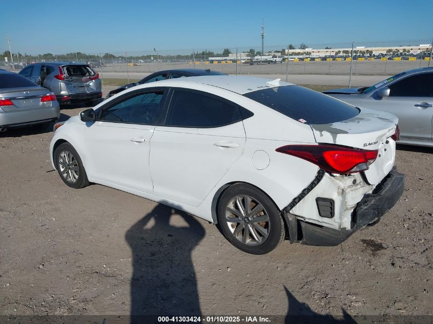 VIN 5NPDH4AE2FH576017 2015 HYUNDAI ELANTRA no.3