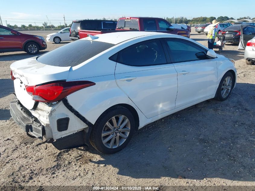 VIN 5NPDH4AE2FH576017 2015 HYUNDAI ELANTRA no.4