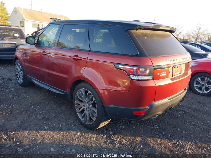 Vin: salwr2tfxea350015, lot: 41794885, land rover range rover sport 5.0l v8 supercharged 20143