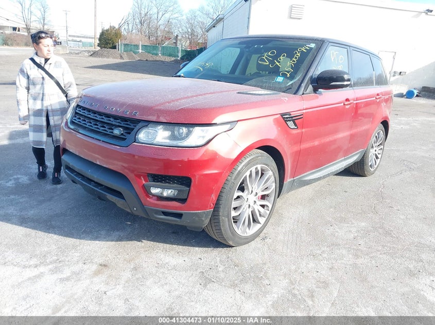 Vin: salwr2tfxea350015, lot: 41794885, land rover range rover sport 5.0l v8 supercharged 20142