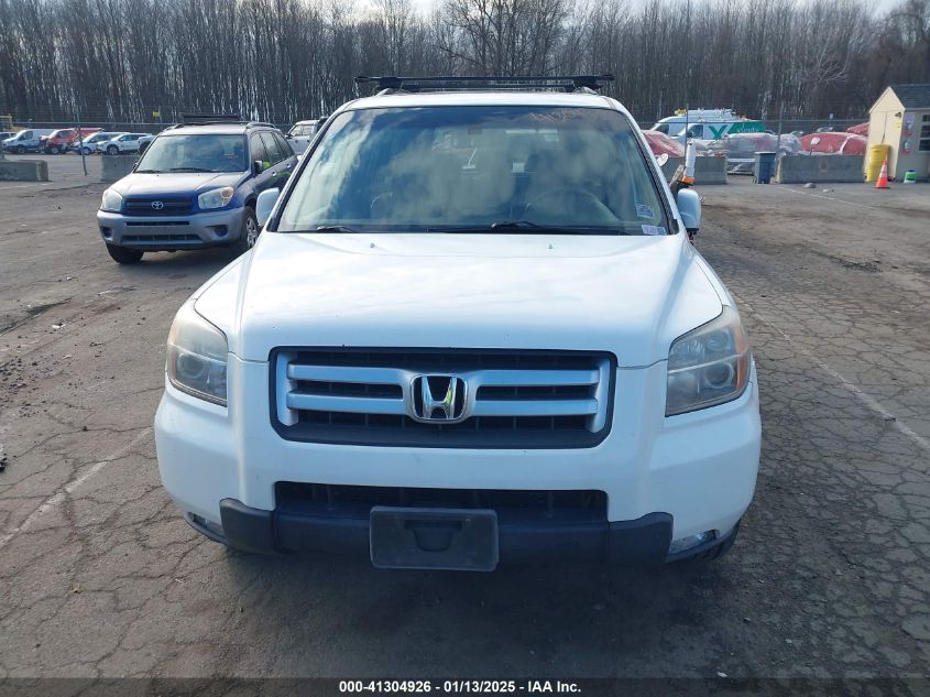2007 Honda Pilot Ex-L VIN: 5FNYF186078024505 Lot: 41304926
