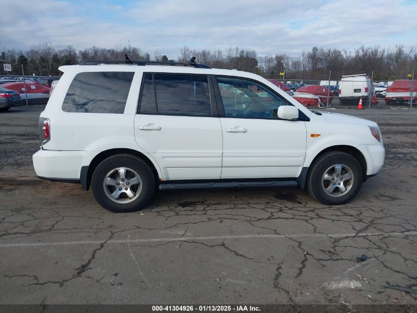 2007 Honda Pilot Ex-L VIN: 5FNYF186078024505 Lot: 41304926