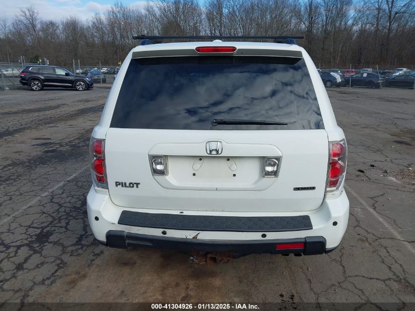 2007 Honda Pilot Ex-L VIN: 5FNYF186078024505 Lot: 41304926