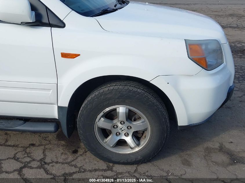 2007 Honda Pilot Ex-L VIN: 5FNYF186078024505 Lot: 41304926