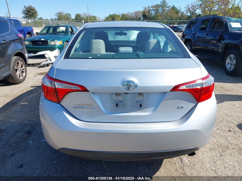 2016 TOYOTA COROLLA VIN: 5YFBURHE9GP551688