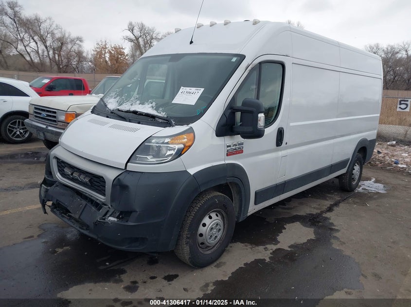 Vin: 3c6trvdg4ke563416, lot: 41796829, ram promaster 2500 high roof 159 wb 20192