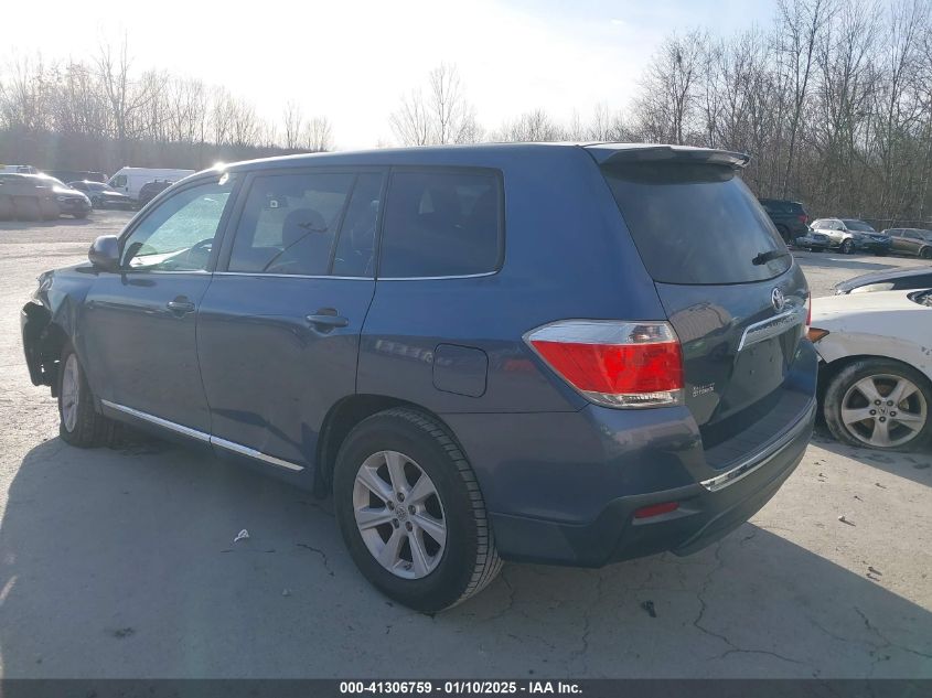 VIN 5TDBK3EH3DS264223 2013 Toyota Highlander, Base V6 no.3