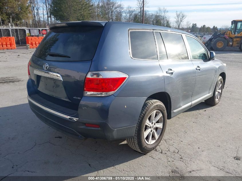 VIN 5TDBK3EH3DS264223 2013 Toyota Highlander, Base V6 no.4