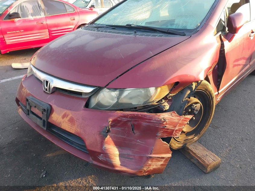 2008 HONDA CIVIC VIN: 1HGFA165X8L040534