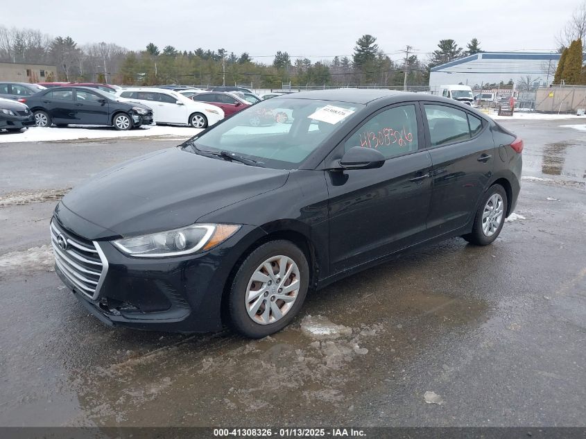 VIN KMHD74LF4HU203624 2017 Hyundai Elantra, SE no.2