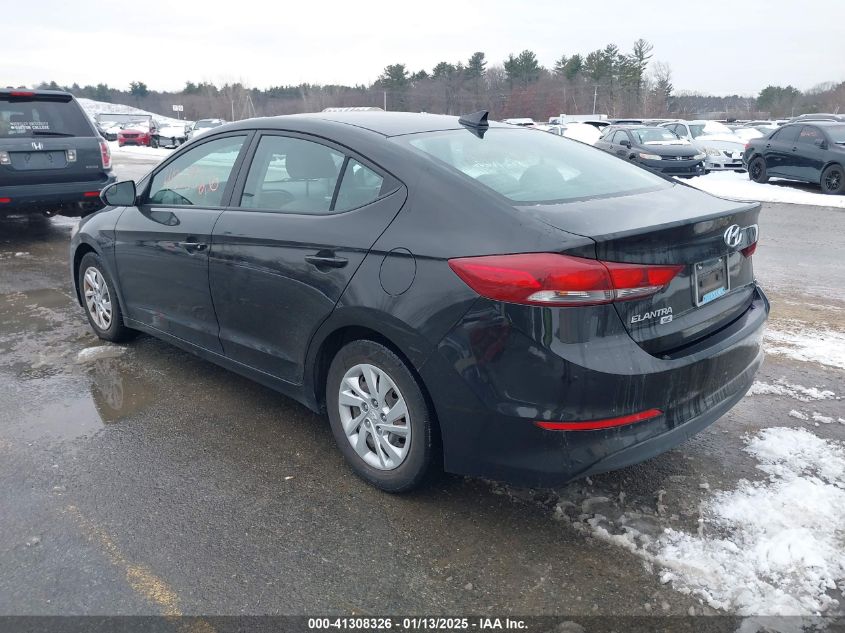 VIN KMHD74LF4HU203624 2017 Hyundai Elantra, SE no.3