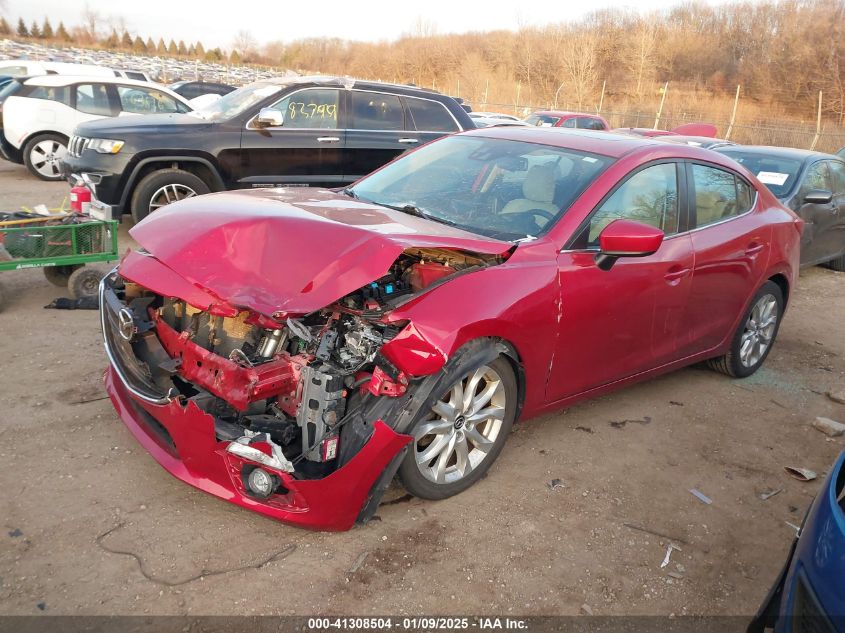 VIN JM1BM1W35E1122102 2014 MAZDA MAZDA3 no.2