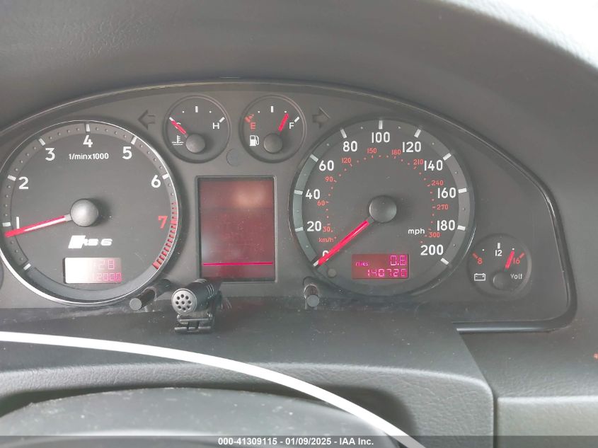 2003 Audi Rs6 VIN: WAUPV64B13N904013 Lot: 41309115