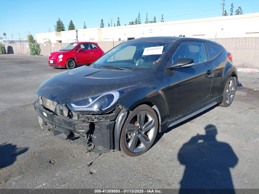 VIN KMHTC6AE3FU232168 2015 Hyundai Veloster, Turbo no.2