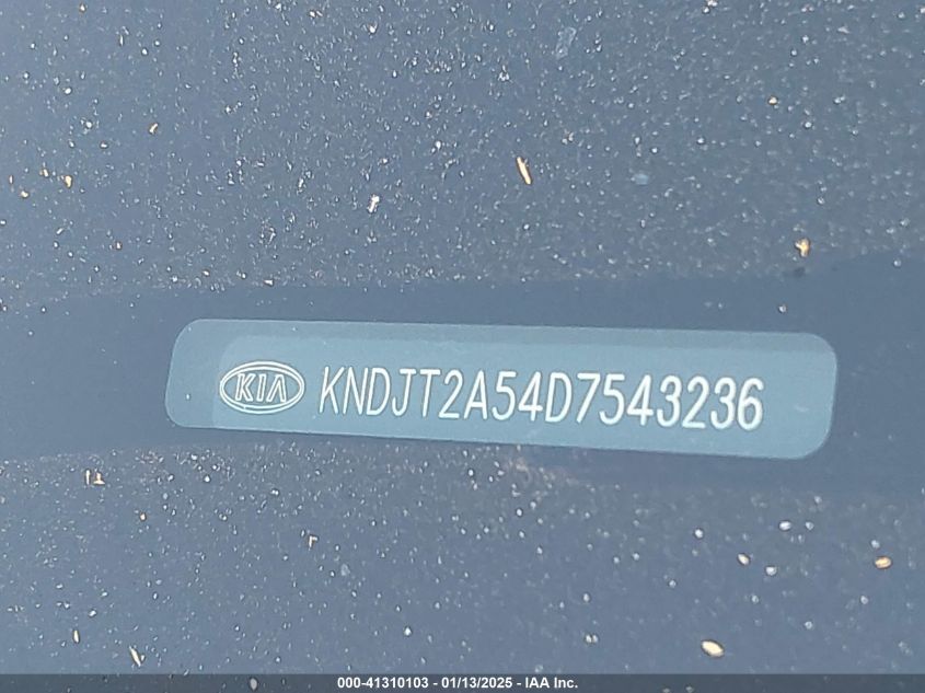 VIN KNDJT2A54D7543236 2013 KIA SOUL no.9