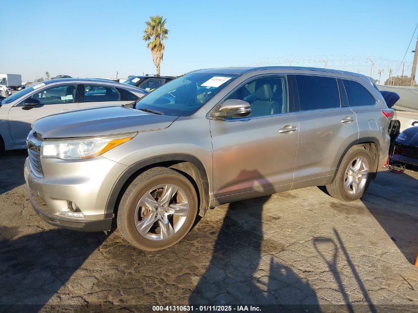 VIN 5TDDKRFH8ES061808 2014 Toyota Highlander no.14