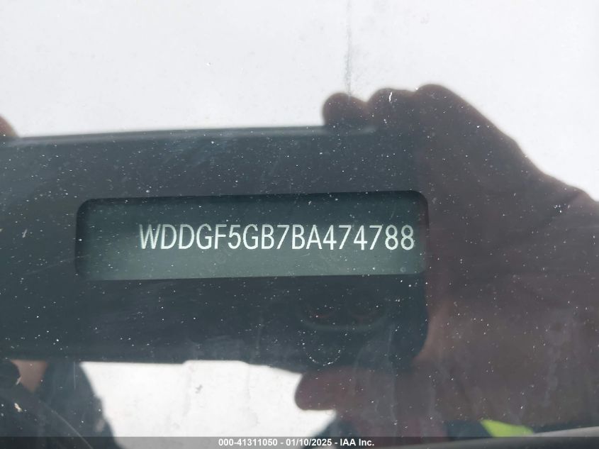 2011 Mercedes-Benz C 350 Sport VIN: WDDGF5GB7BA474788 Lot: 41311050