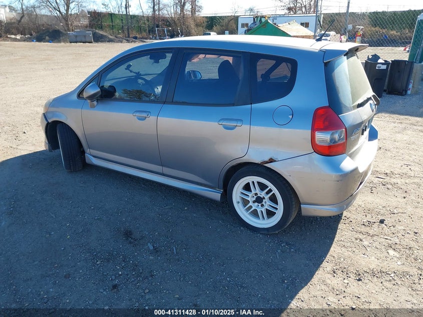 2008 HONDA FIT VIN: JHMGD38638S039967