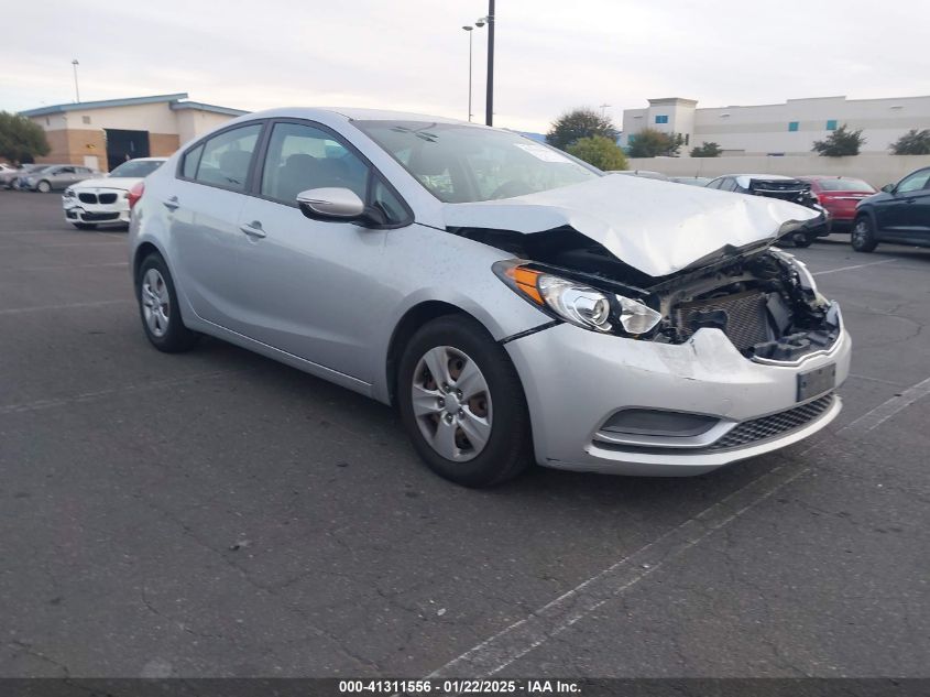 VIN KNAFX4A69F5399547 2015 KIA Forte, LX no.1