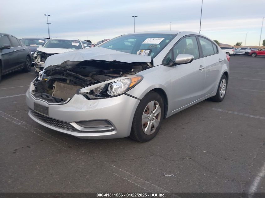 VIN KNAFX4A69F5399547 2015 KIA Forte, LX no.2