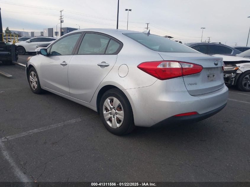 VIN KNAFX4A69F5399547 2015 KIA Forte, LX no.3