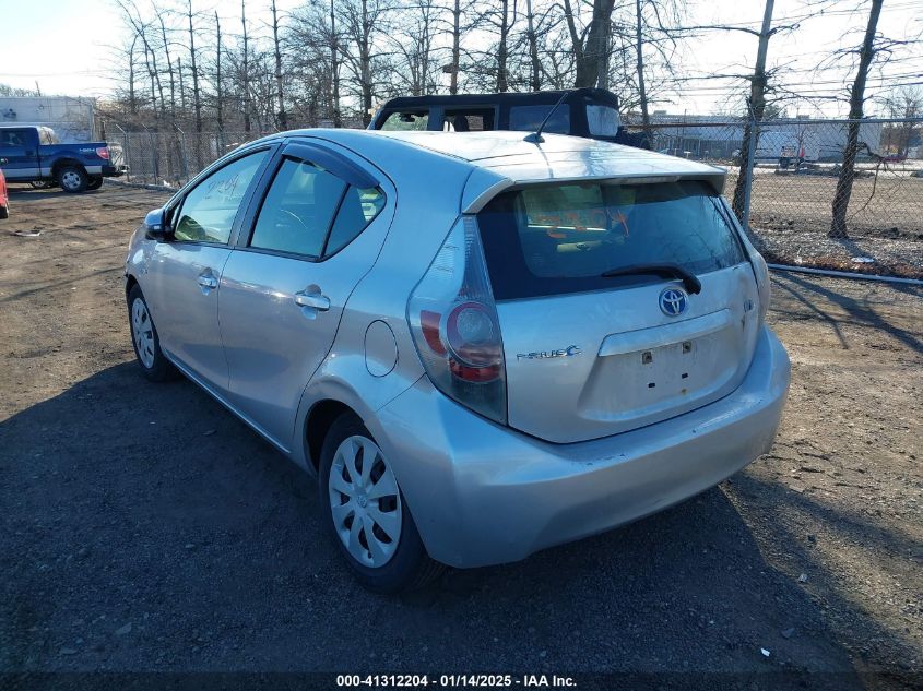 VIN JTDKDTB38E1564048 2014 TOYOTA PRIUS C no.3