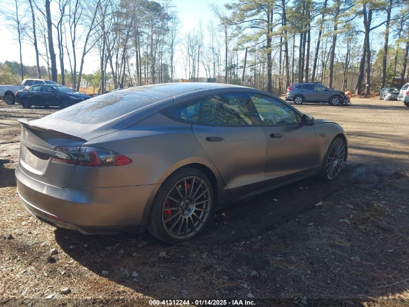 VIN 5YJSA1S14EFP29418 2014 TESLA MODEL S no.4