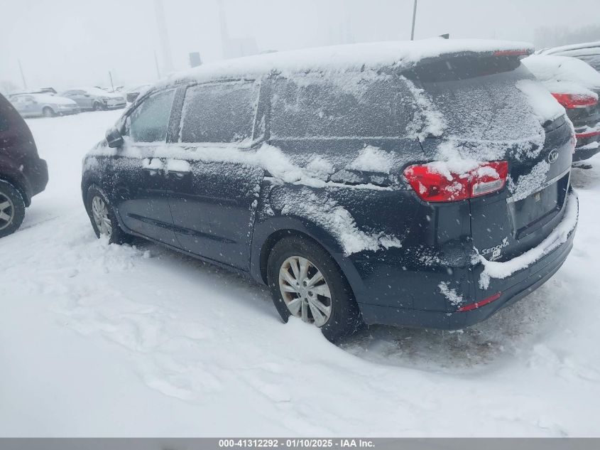 VIN KNDMB5C16G6148707 2016 KIA Sedona, LX no.3