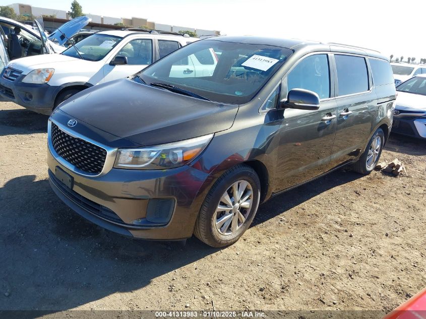 VIN KNDMB5C1XG6089791 2016 KIA Sedona, LX no.2