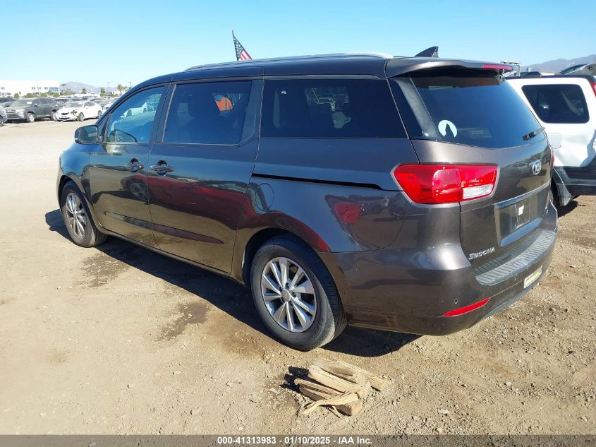 VIN KNDMB5C1XG6089791 2016 KIA Sedona, LX no.3