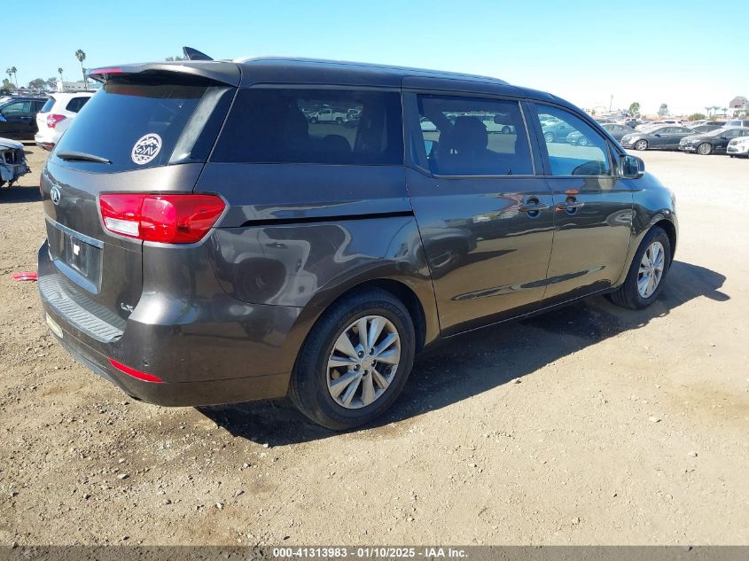 VIN KNDMB5C1XG6089791 2016 KIA Sedona, LX no.4