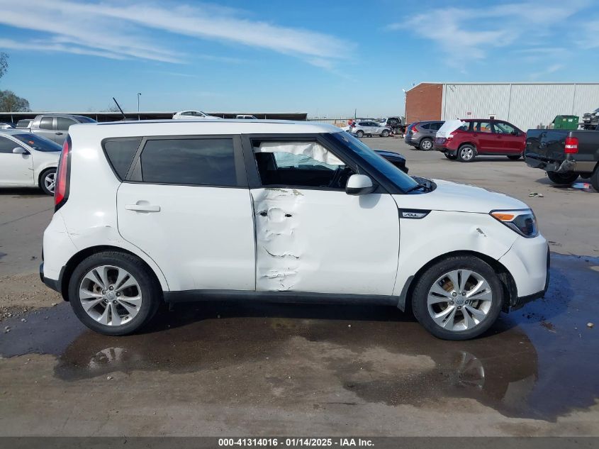 2016 Kia Soul + VIN: KNDJP3A55G7395614 Lot: 41314016