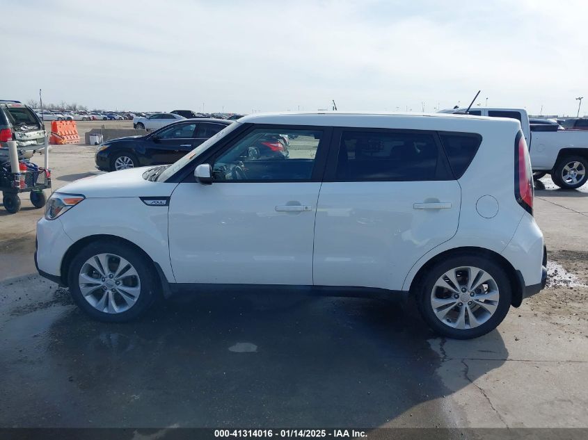 2016 Kia Soul + VIN: KNDJP3A55G7395614 Lot: 41314016