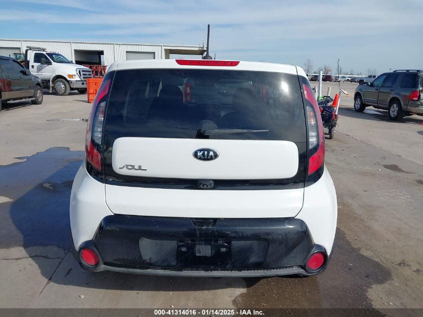 2016 Kia Soul + VIN: KNDJP3A55G7395614 Lot: 41314016