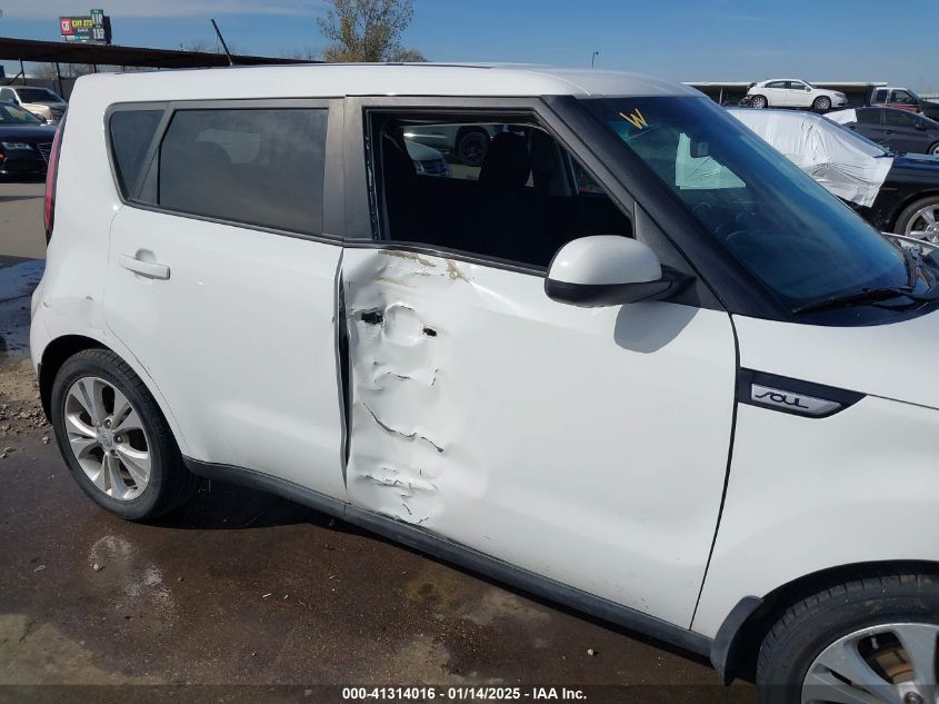 2016 Kia Soul + VIN: KNDJP3A55G7395614 Lot: 41314016
