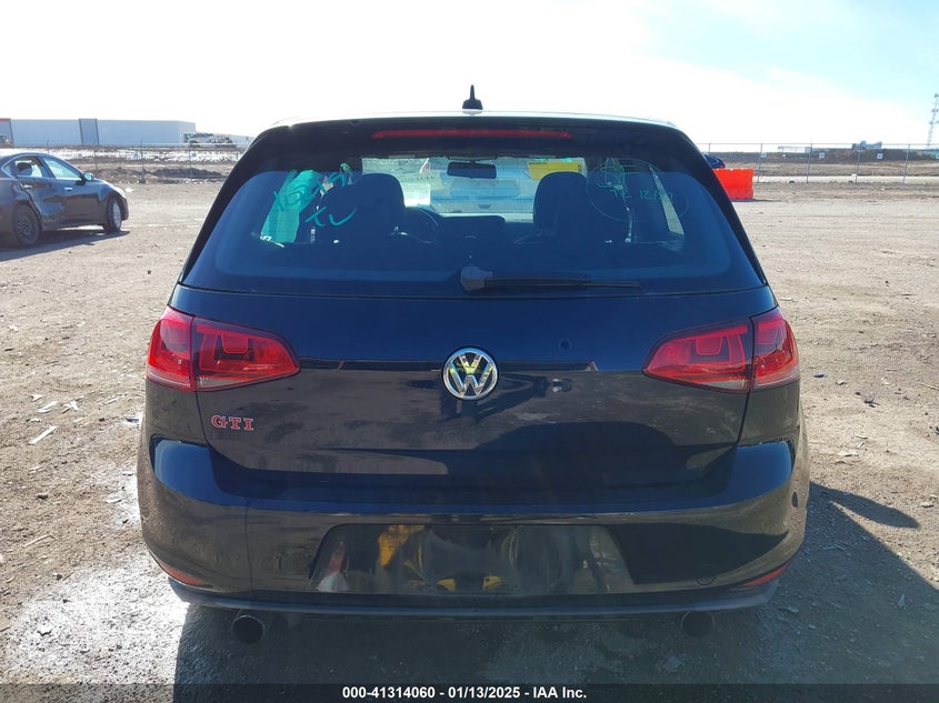 2016 VOLKSWAGEN GOLF GTI S W/PERFORMANCE PACKAGE 2-DOOR - 3VWY47AU3GM007367