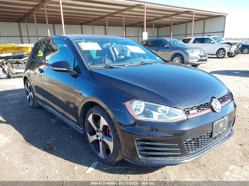2016 VOLKSWAGEN GOLF GTI S W/PERFORMANCE PACKAGE 2-DOOR - 3VWY47AU3GM007367