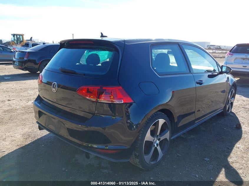 2016 VOLKSWAGEN GOLF GTI S W/PERFORMANCE PACKAGE 2-DOOR - 3VWY47AU3GM007367