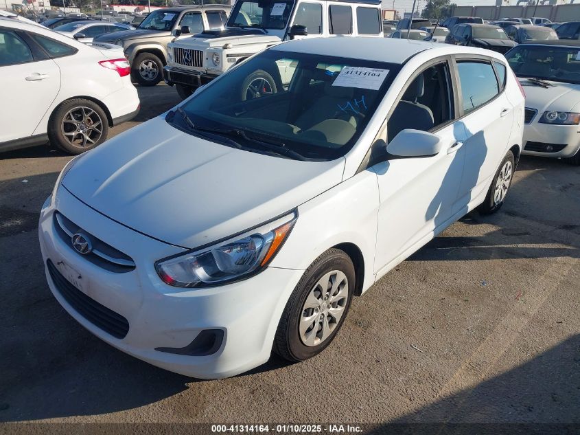 VIN KMHCT5AE8HU342677 2017 Hyundai Accent, SE no.2