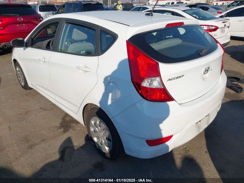 VIN KMHCT5AE8HU342677 2017 Hyundai Accent, SE no.3