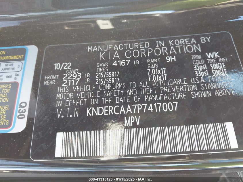 2023 KIA SELTOS EX - KNDERCAA7P7417007