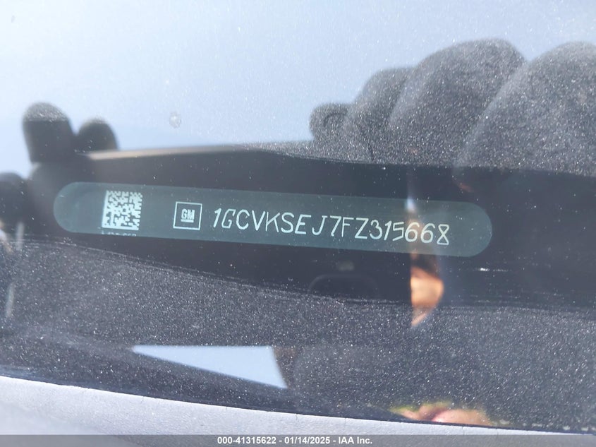 2015 CHEVROLET SILVERADO 1500 VIN: 1GCVKSEJ7FZ315668