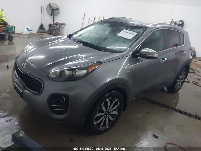 VIN KNDPNCAC6H7186477 2017 KIA Sportage, EX no.2